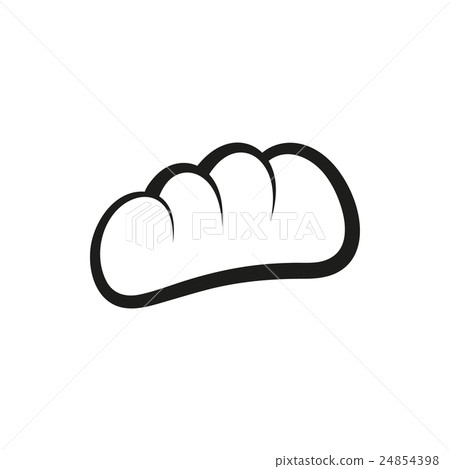 Simple black bread line icon style - Stock Illustration [24854398] - PIXTA