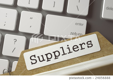 Sort Index Card with Suppliers. 3D. 24856888