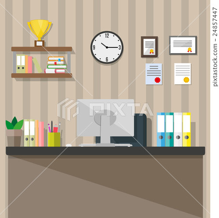 Modern office workspace. Modern office workspace. 24857447