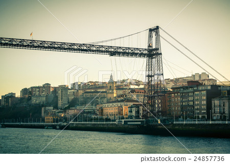 The Bizkaia suspension bridge in Portugalete Spain 24857736