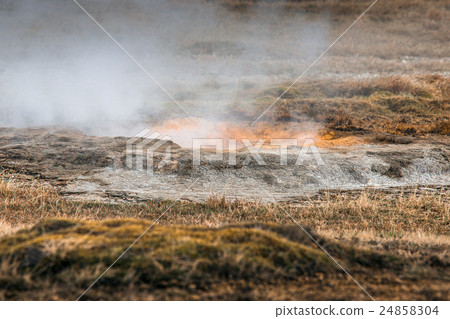Icelandic nature with geothermal activity 24858304