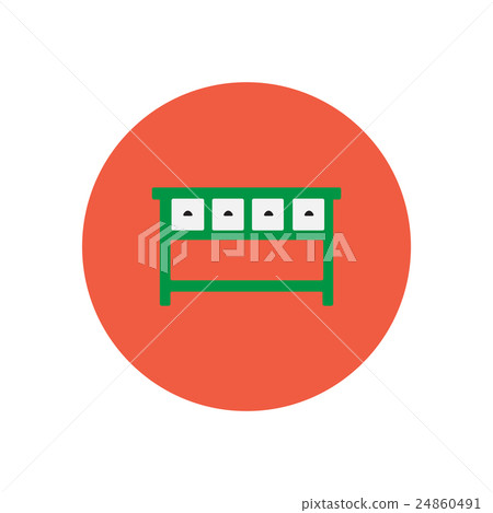 stylish icon in circle fashion office desk stylish icon in circle fashion office desk 24860491