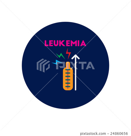 Vector icon  on  circle various symptoms of 24860656