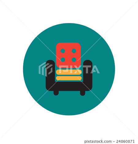 Vector icon on the white backgrounds in circles Vector icon on the white backgrounds in circles 24860871