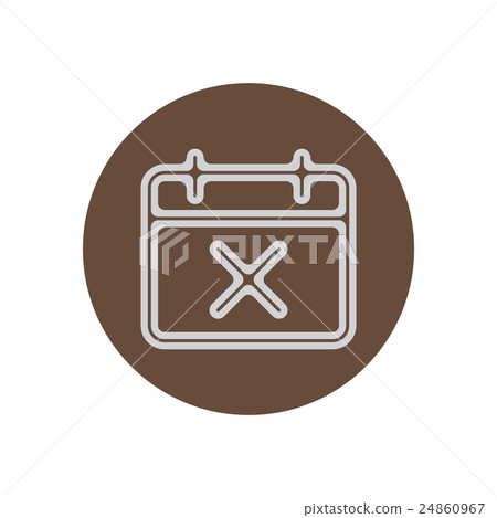 Vector icon  on the topic office  on  circle the 24860967