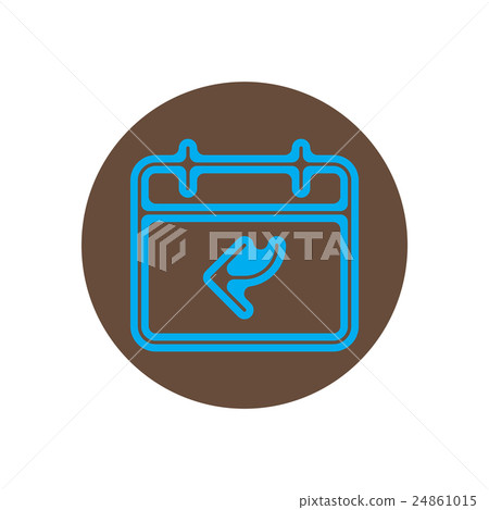 Vector icon  on the topic office  on  circle the 24861015