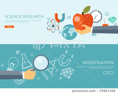 Vector illustration. Flat backgrounds set 24861489