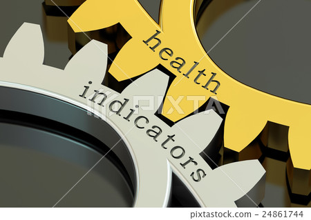 Health Indicators, concept on the gearwheels Health Indicators, concept on the gearwheels 24861744