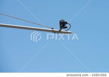 Road measuring instrument traffic counter blue sky machine 24861888