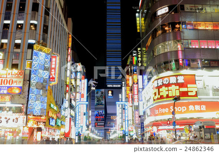 Kabukicho Yasukuni Street Night view Kabukicho Yasukuni Street Night view 24862346