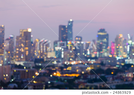 Blurred bokeh background city and office building Blurred bokeh background city and office building 24863929