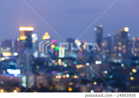 Abstract blurred bokeh lights, big city Abstract blurred bokeh lights, big city 24863930