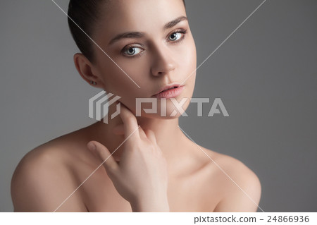 Beautiful Girl face. Perfect skin Beautiful Girl face. Perfect skin 24866936