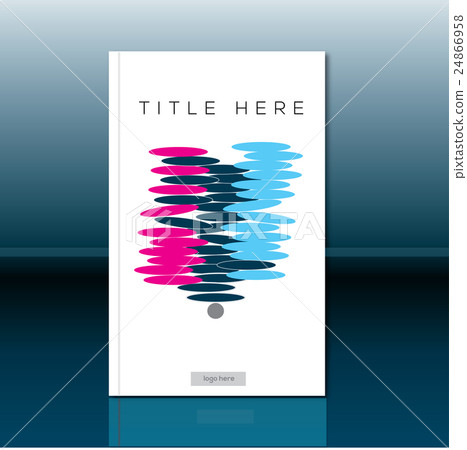 Abstract book cover design. Brochure template 24866958