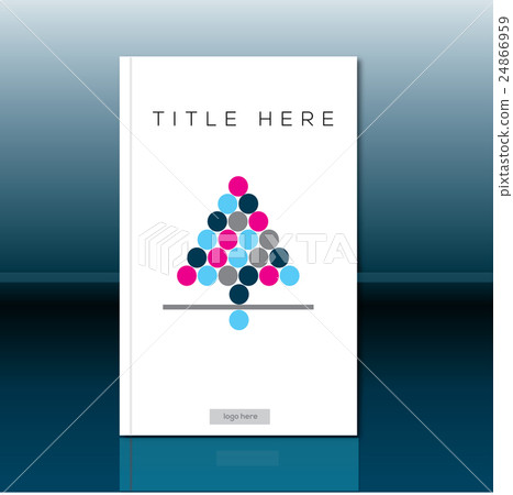 Abstract book cover design. Brochure template 24866959