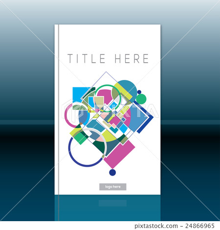 Abstract book cover design. Brochure template 24866965