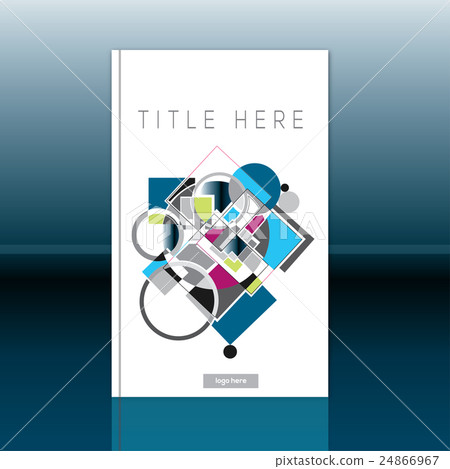 Abstract book cover design. Brochure template 24866967