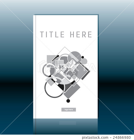 Abstract book cover design. Brochure template 24866980