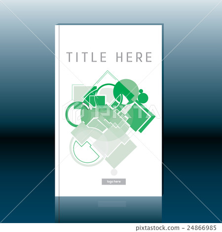 Abstract book cover design. Brochure template 24866985