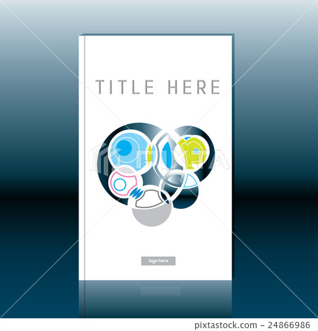 Abstract book cover design. Brochure template 24866986