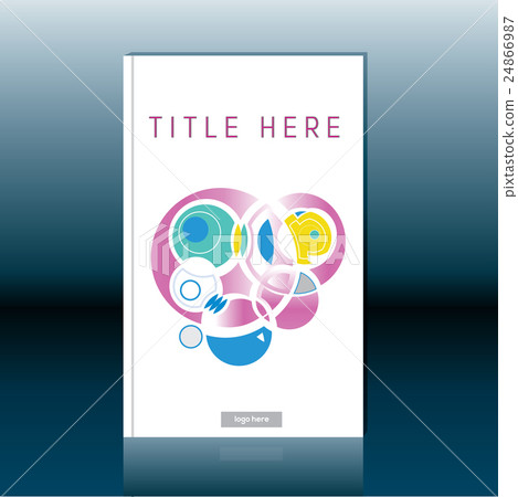 Abstract book cover design. Brochure template 24866987