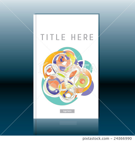 Abstract book cover design. Brochure template 24866990
