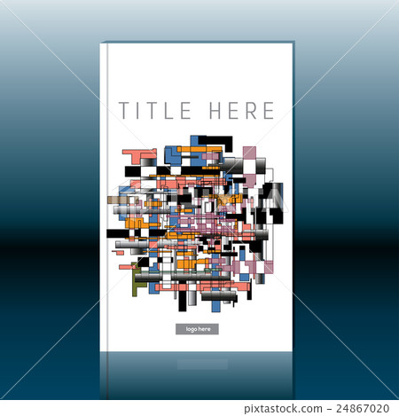 Abstract book cover design. Brochure template 24867020