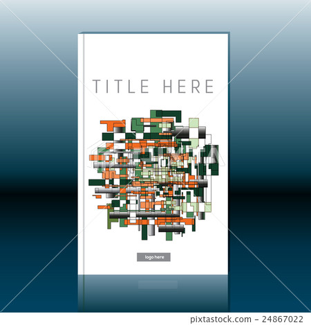 Abstract book cover design. Brochure template 24867022