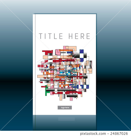 Abstract book cover design. Brochure template 24867026