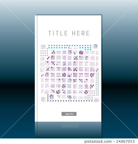 Abstract book cover design. Brochure template 24867053