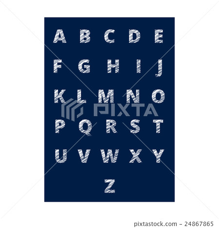 Alphabet- hand drawn  letters (sign, symbols) 24867865