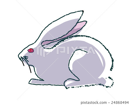 Rabbit- hand drawn illustration (sign, symbol) Rabbit- hand drawn illustration (sign, symbol) 24868494