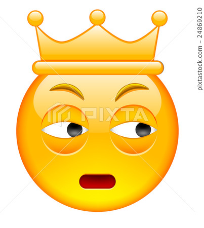 Distrust Face with Crown. Distrust Emoji Distrust Face with Crown. Distrust Emoji 24869210