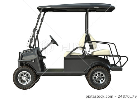 Golf car electric, side view 24870179