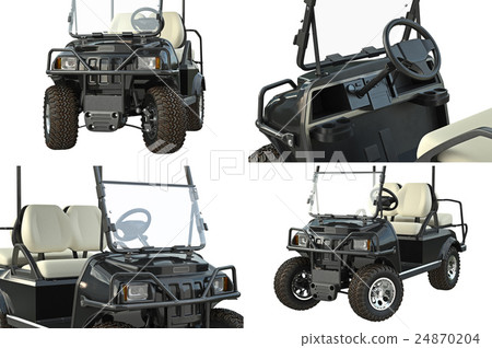 Golf car auto collection, close view 24870204