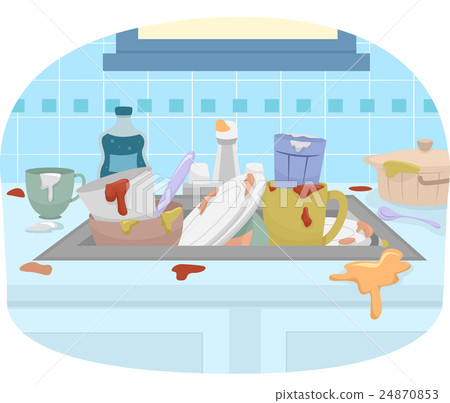 Kitchen Sink Dirty Dishes 24870853