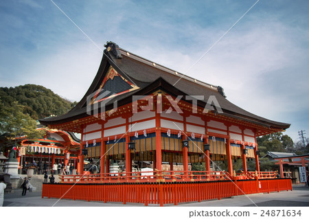 Haiden is hall of worship, oratory. Fushimi shrine 24871634