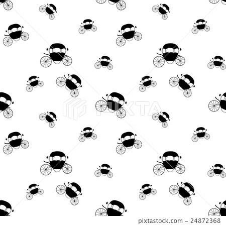 Black and White Cinderella Fairytale carriage 24872368