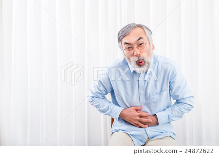 腹痛Stomachache老人高級代銀代爺爺爺爺身體紊亂病情 24872622