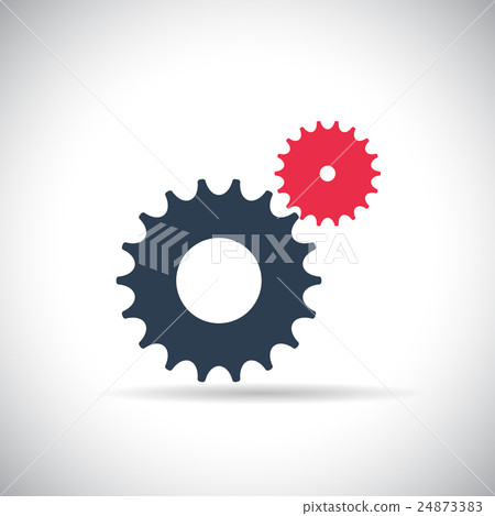 Flat Gear Icon. Cooperation and Teamwork Concept-插圖素材 [24873383] - PIXTA圖庫