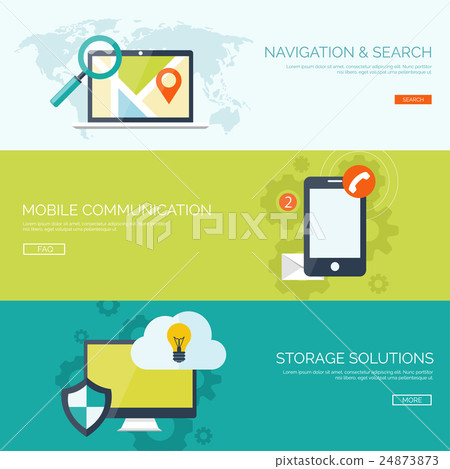 Vector illustration. Flat background. Social media Vector illustration. Flat background. Social media 24873873