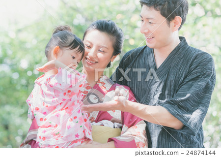 yukata, family, summer 24874144