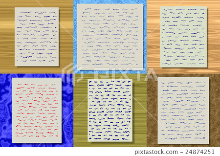 Set of abstract letter generated textures Set of abstract letter generated textures 24874251