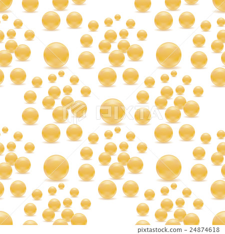 Scattered Pearls Seamless Pattern - Stock Illustration [24874618] - PIXTA