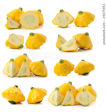 yellow zucchini on white background yellow zucchini on white background 24875951