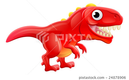 Dinossauro de desenho animado T Rex - Stockphoto #8750444