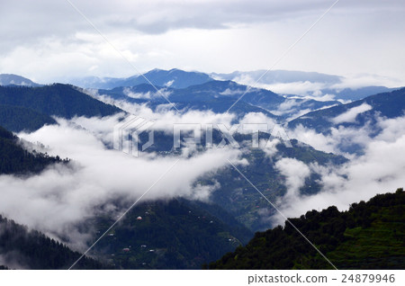 Misty morning over the mountains 24879946