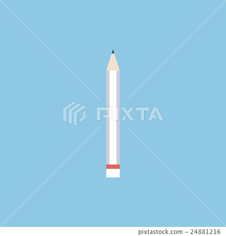Pencil, Flat Design, vector icon 24881216