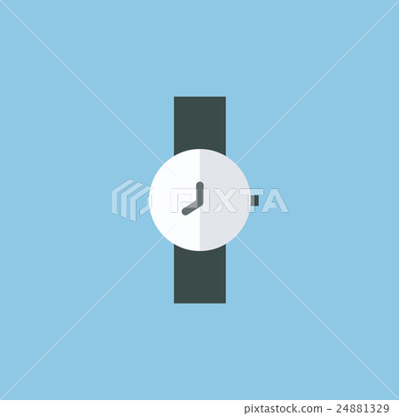 Watch icon, flat design, vector EPS10. 24881329