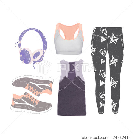 矢量 運動裝 耳機 24882414